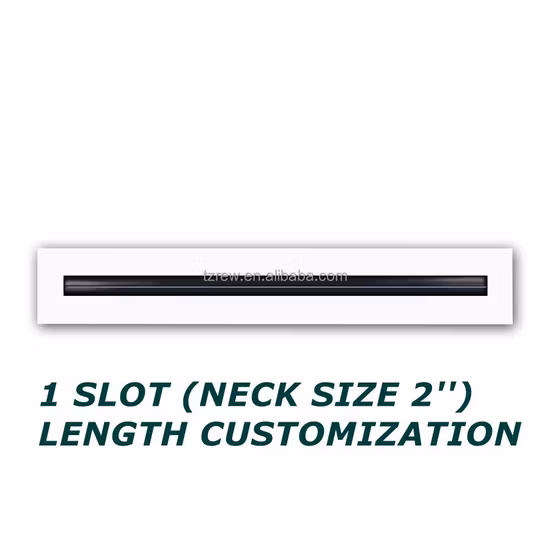 PVC HVAC Air Conditioner Bar Register Air Ceiling Vent Barre linéaire Grilleion Air Vents for Ceiling